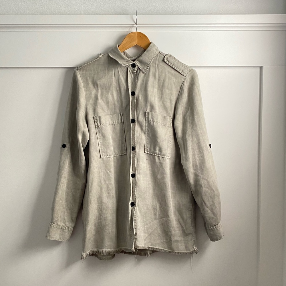 zara button up